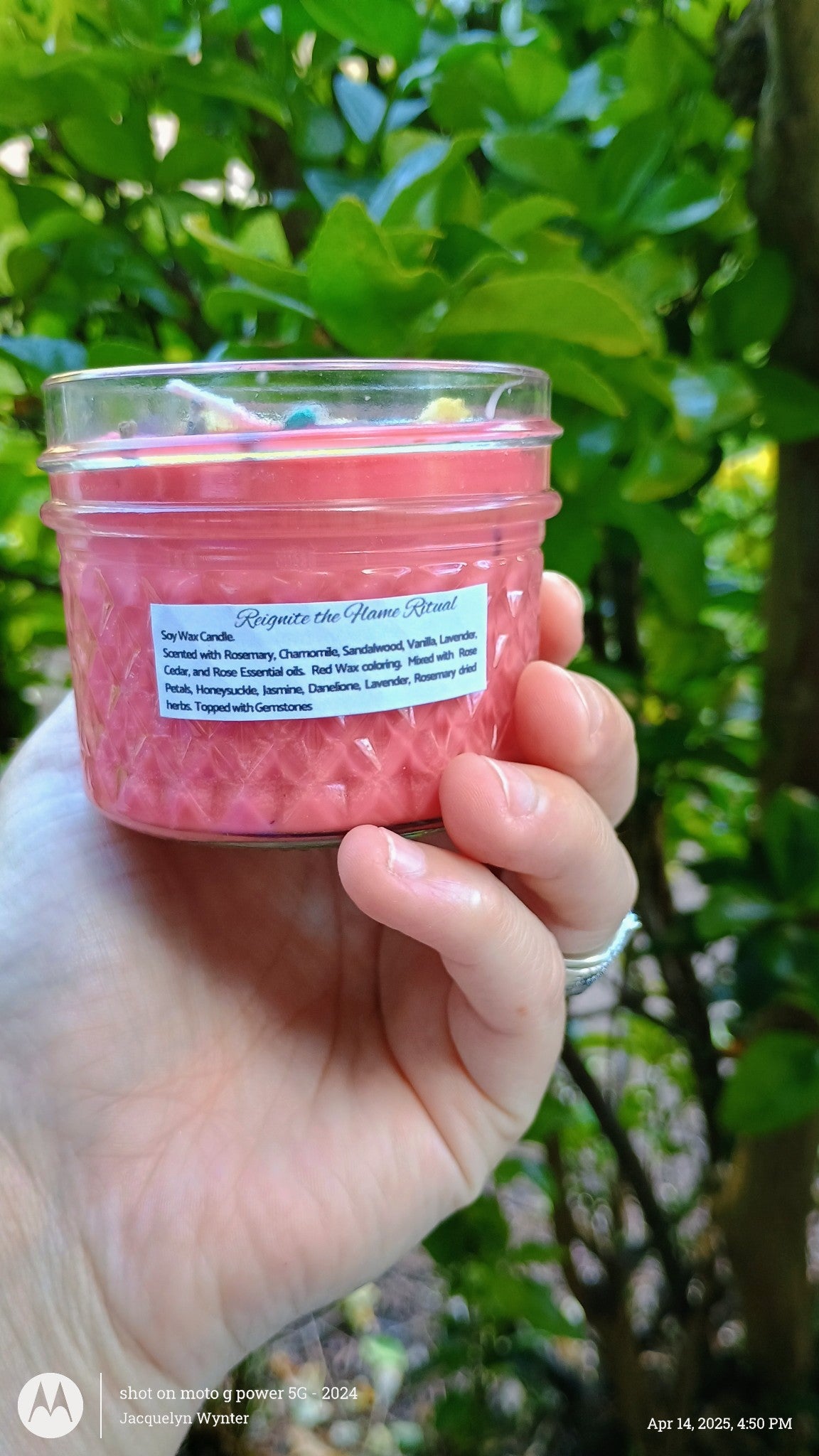 Custom Made-Reignite the Flame Ritual Intention Candle