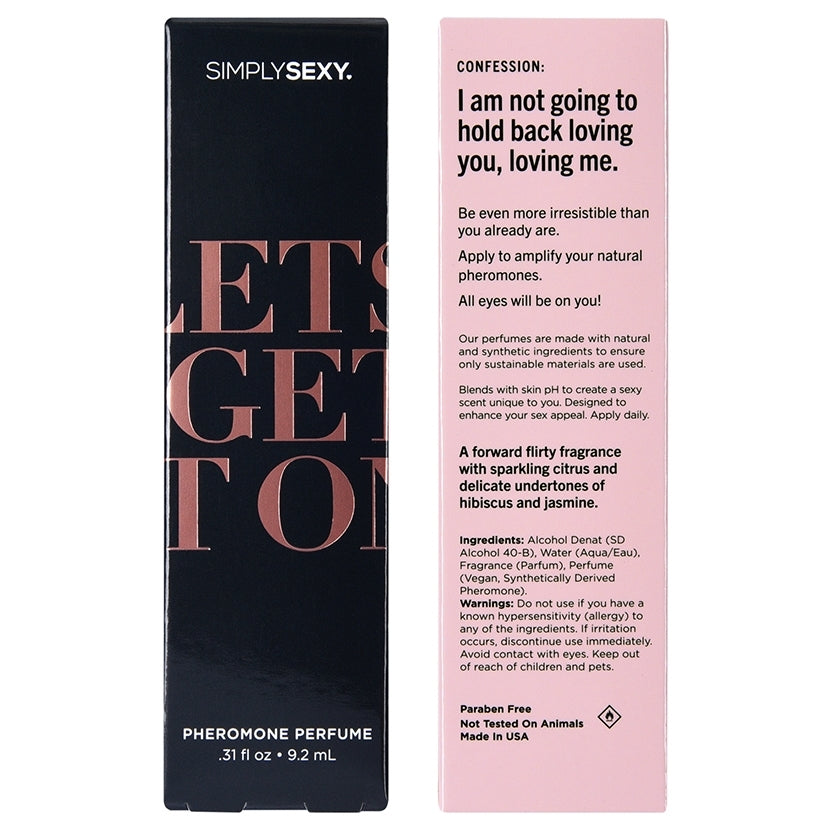 Simply Sexy Confessions Pheromone Perfume-Let's Get It On- Spray