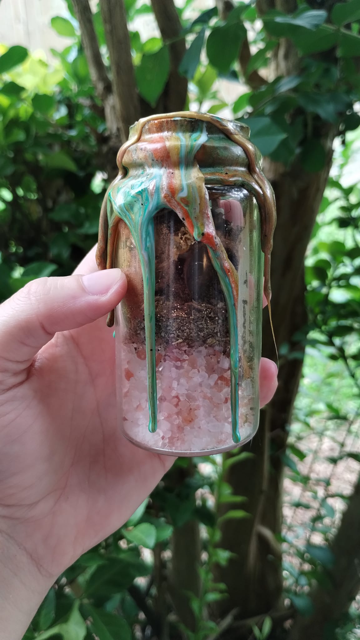 Custom-Made Money & Abundance Spell Jar and Intention Candle Bundle