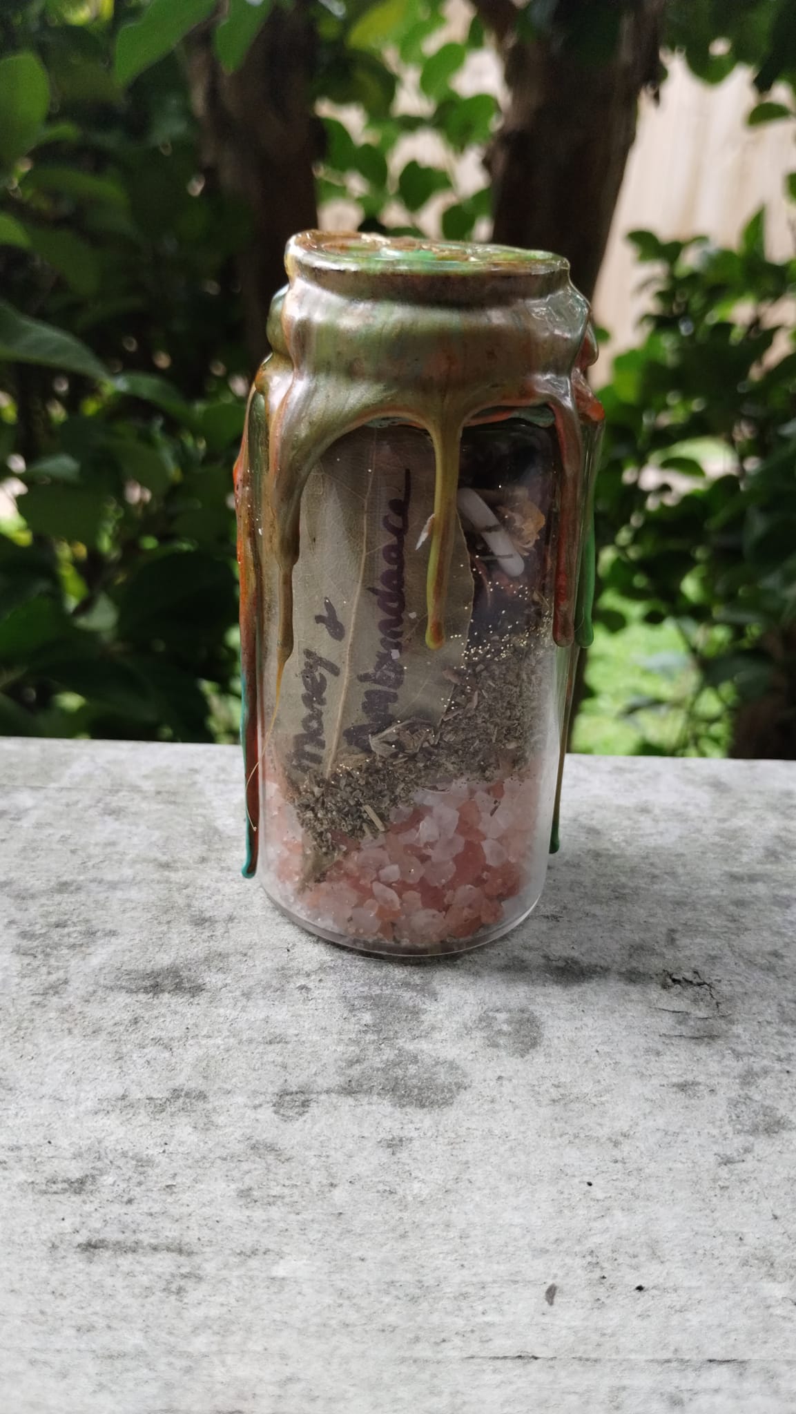 Custom-Made Money & Abundance Spell Jar and Intention Candle Bundle