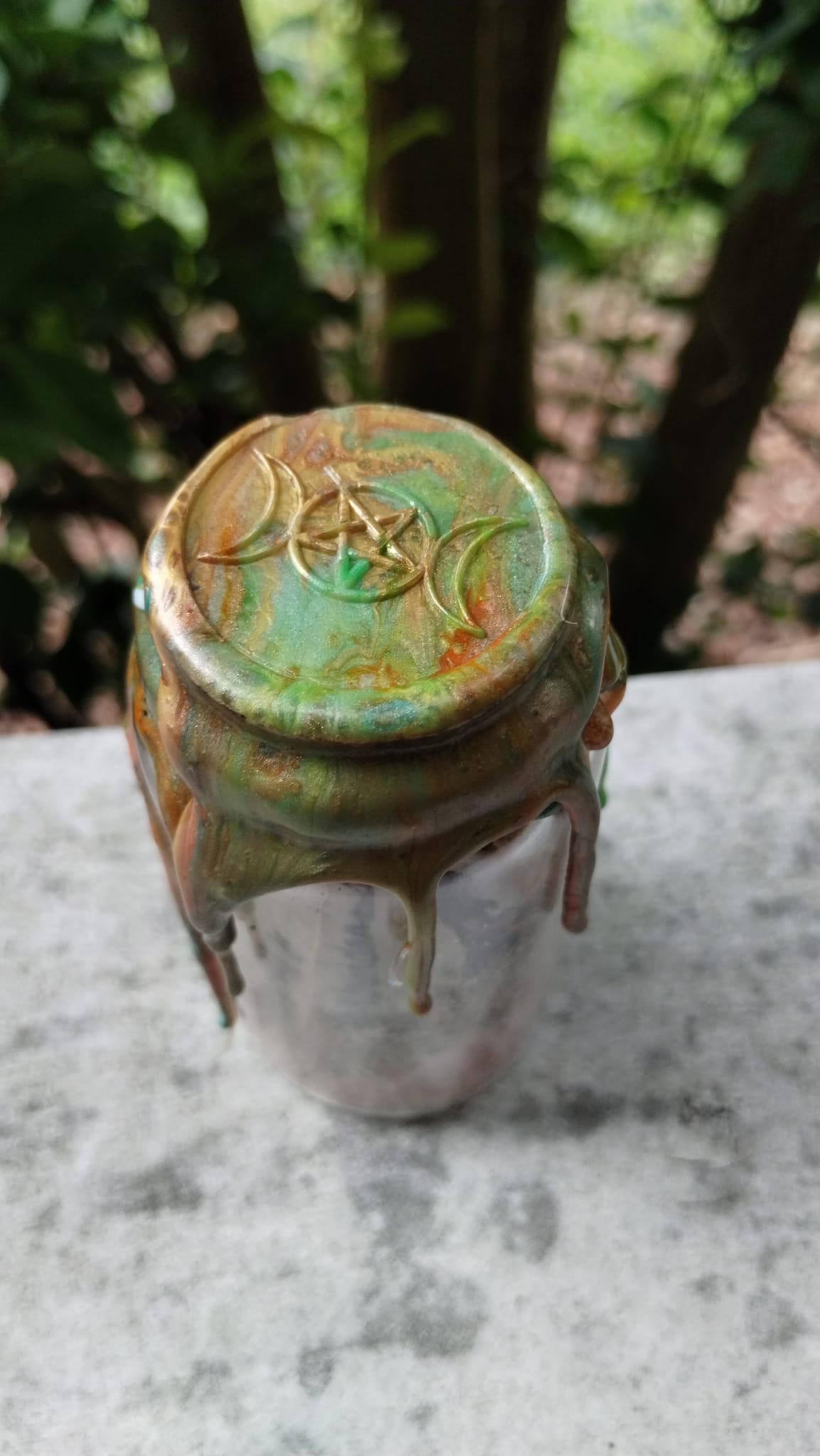Custom-Made Money & Abundance Spell Jar and Intention Candle Bundle