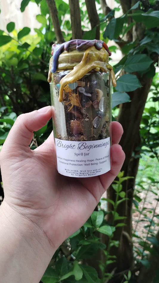 Bright Beginnings: A Magical Spell Jar for Healing, Comfort, and Protection