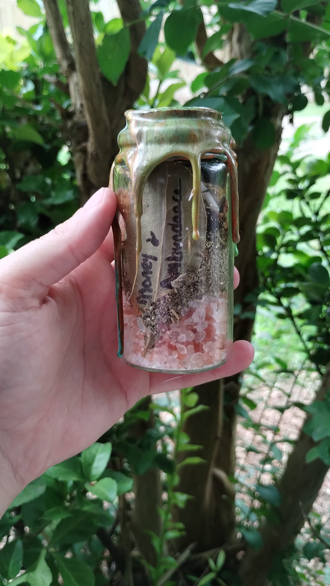 Custom-Made Money & Abundance Spell Jar and Intention Candle Bundle