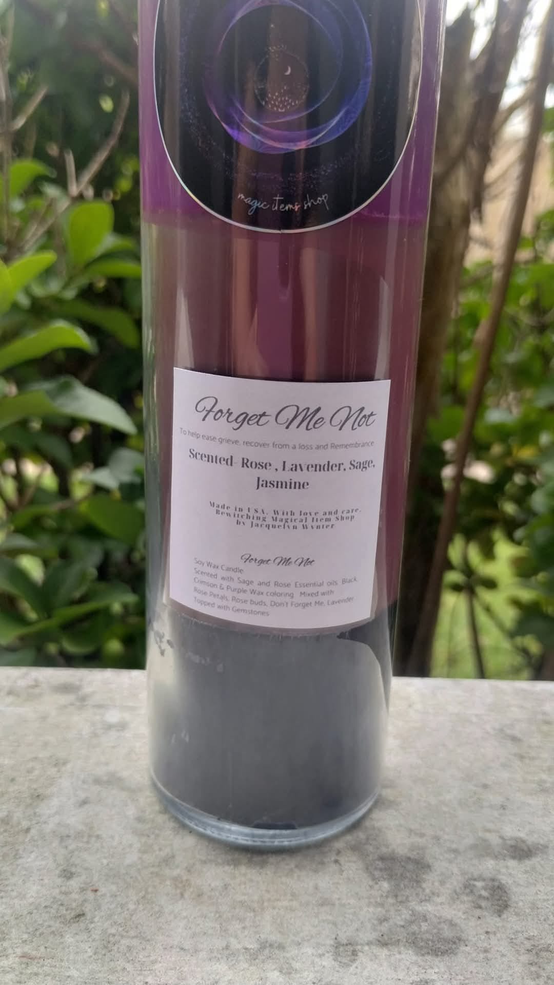 Forget Me Not Magical Candle