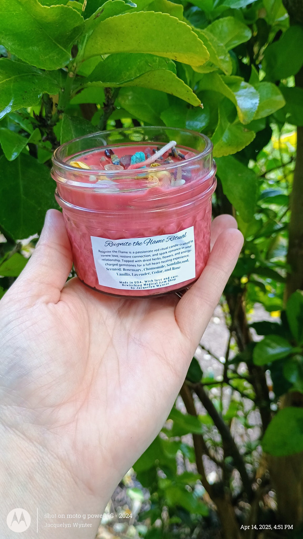 Custom Made-Reignite the Flame Ritual Intention Candle