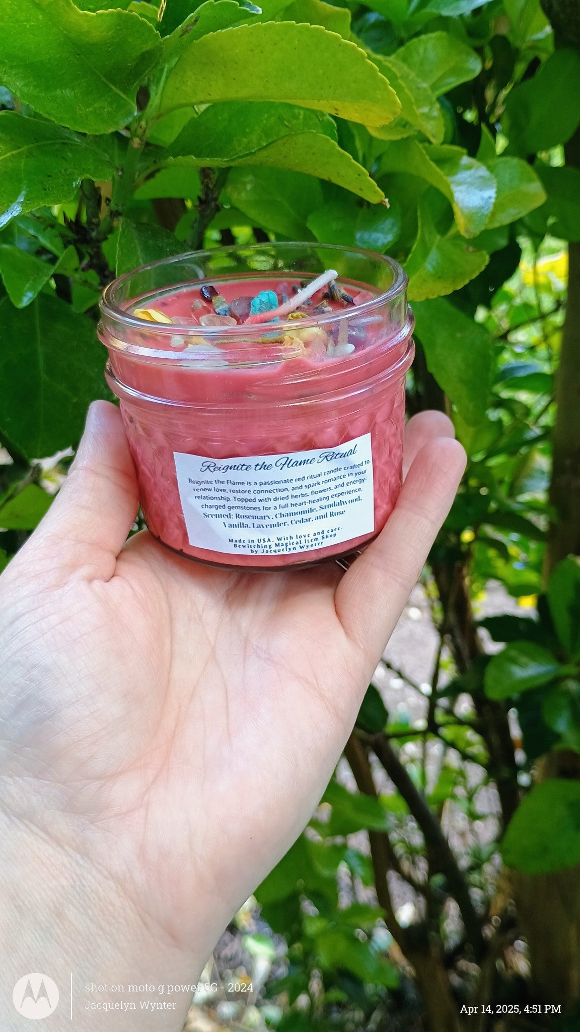 Custom Made-Reignite the Flame Ritual Intention Candle