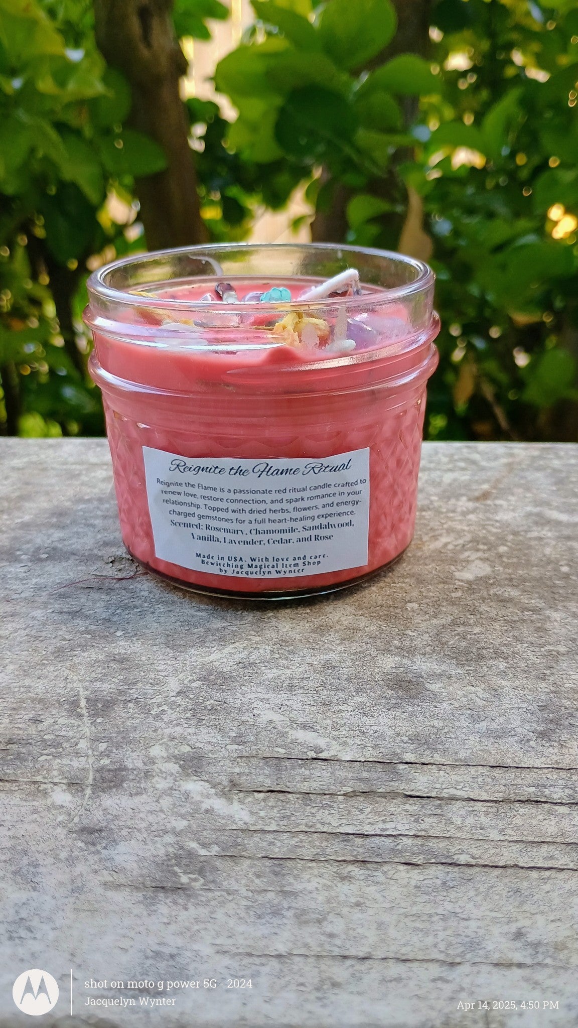 Custom Made-Reignite the Flame Ritual Intention Candle