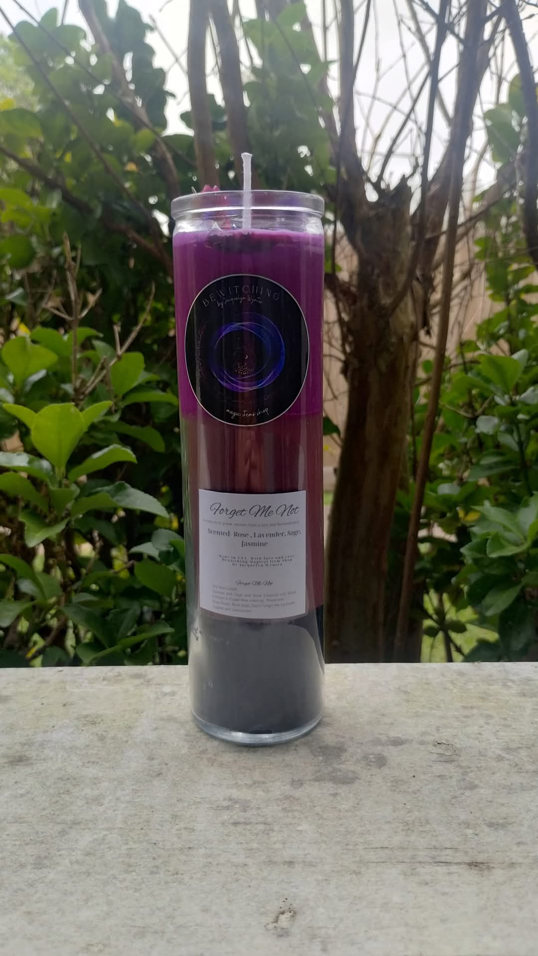 Forget Me Not Magical Candle