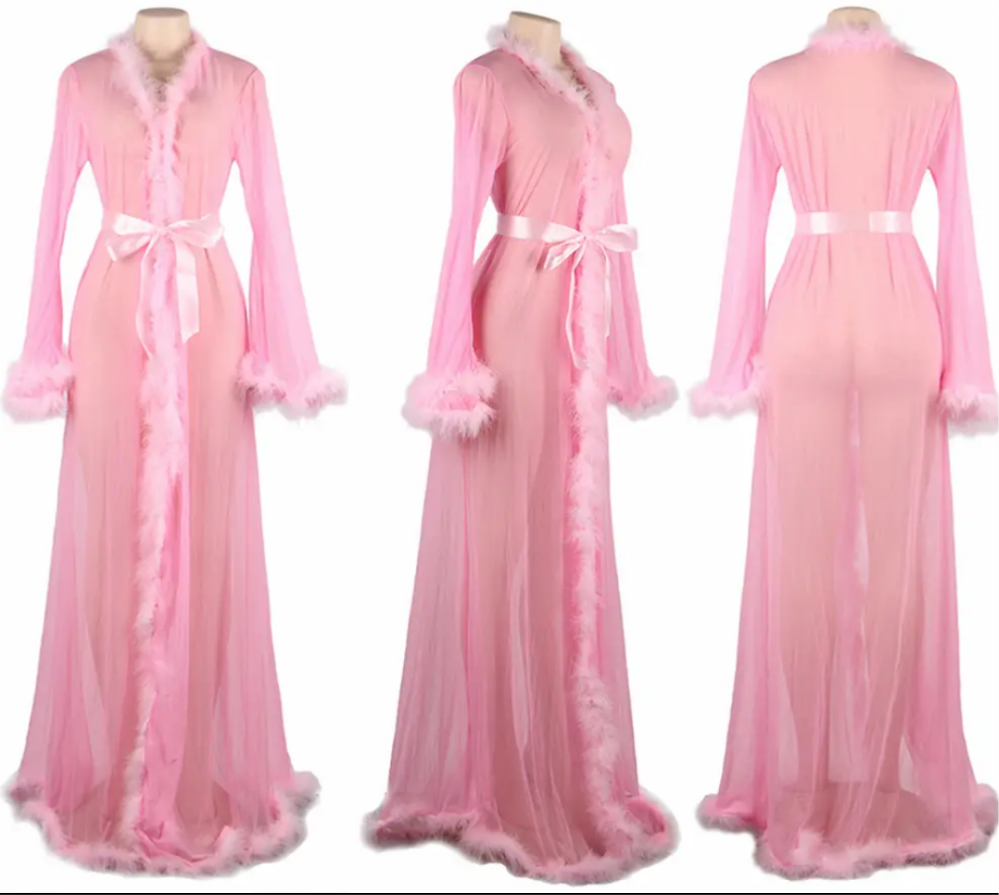 Long Sheer Robe