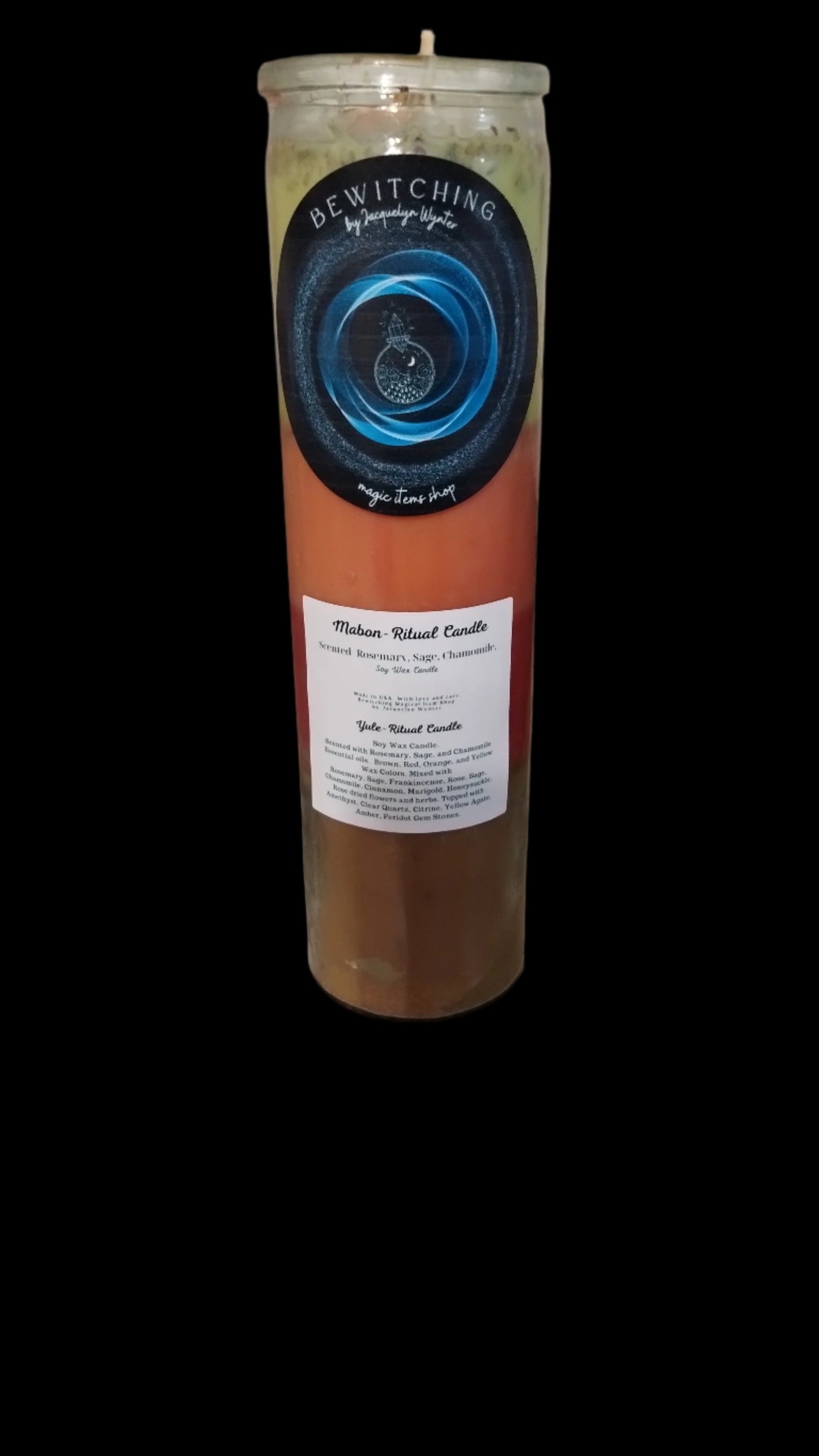 Custom Magical Mabon Ritual Candle