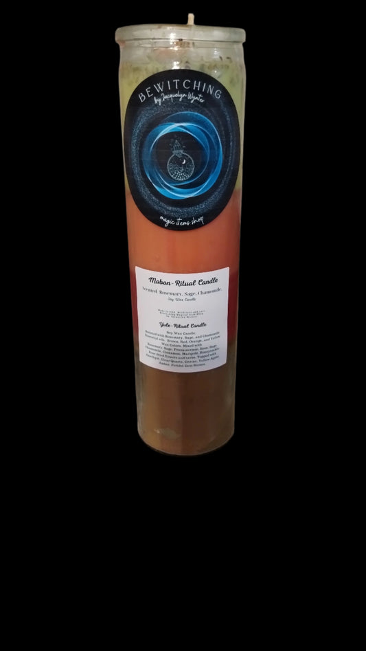 Custom Magical Mabon Ritual Candle