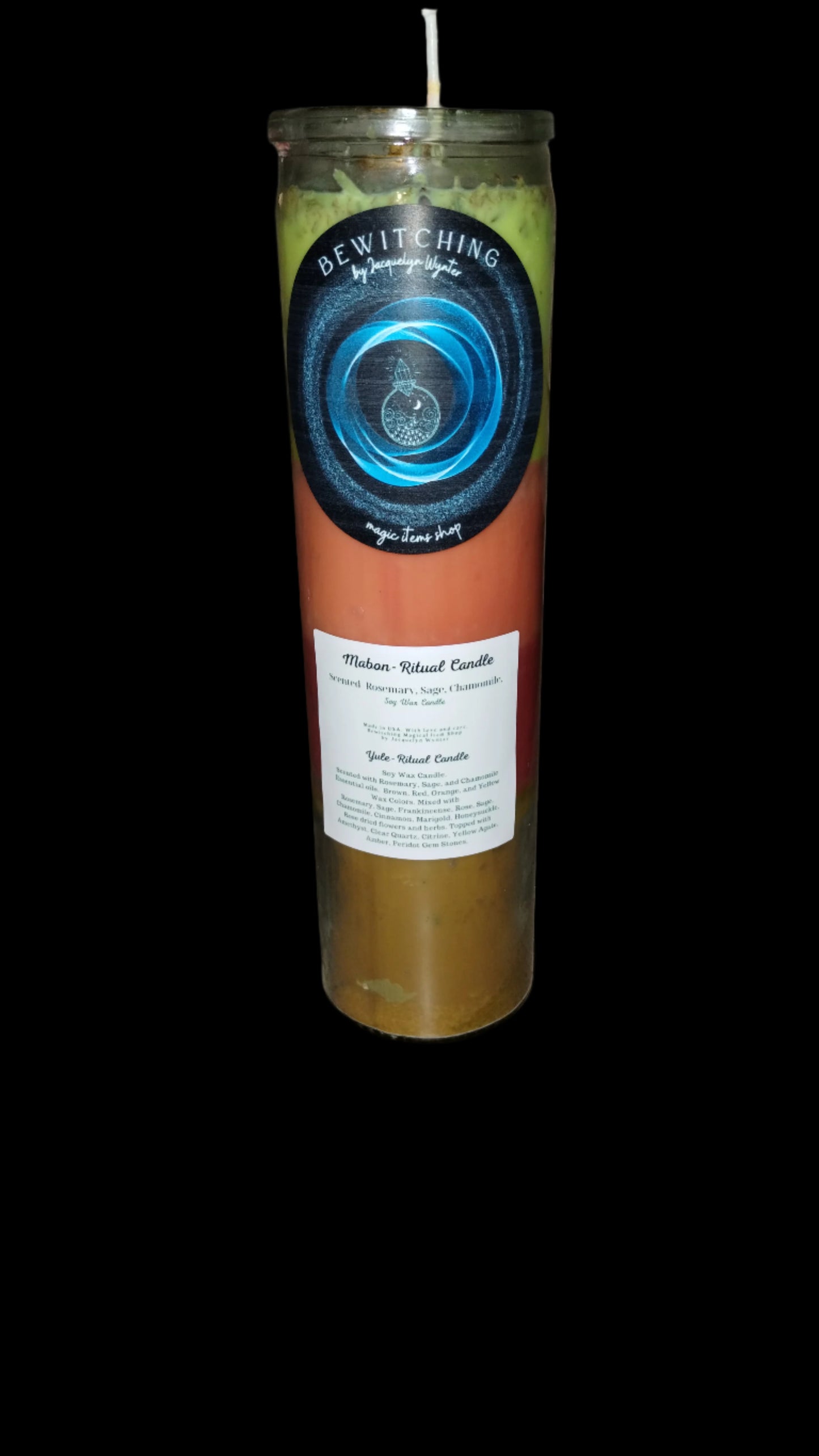 Custom Magical Mabon Ritual Candle