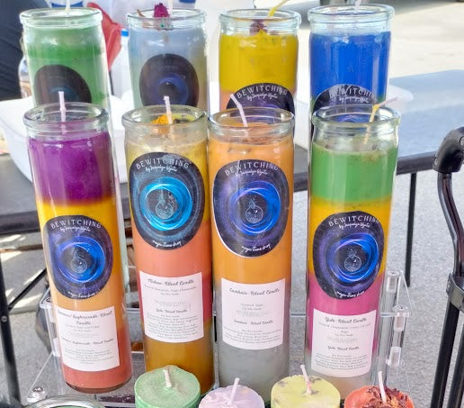 Custom Magical Full Sabbat Ritual Candle Bundle
