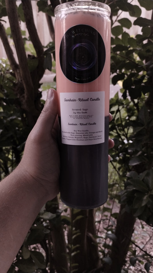 Custom Magical Samhain/Halloween Ritual Candle
