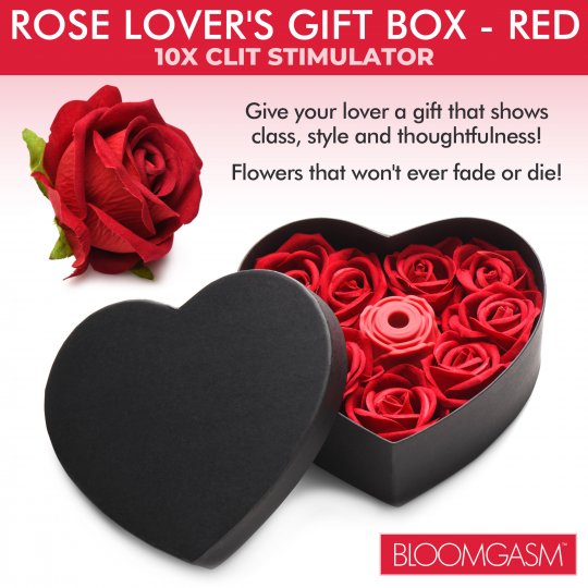 The Rose Lovers Gift Box 10x Clit Suction Rose -