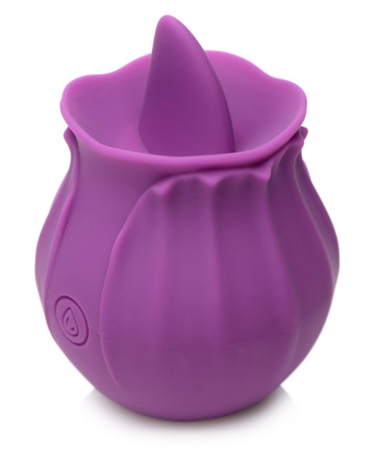 10X French Rose Licking and Vibrating Stimulator